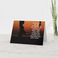 Mor Wiccan Sympathy Card för inre Mörken