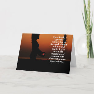 Mor Wiccan Sympathy Card för inre Mörken Kort