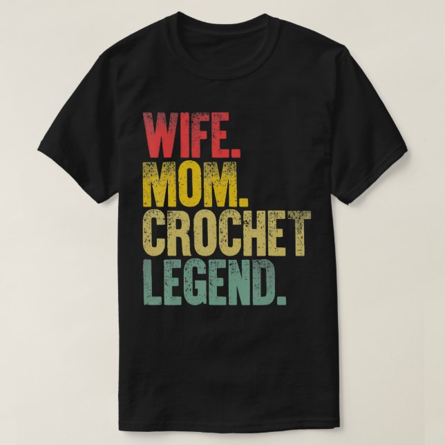 Mor Women Funny Gift Maka Mamma Crochet T Shirt (Design framsida)
