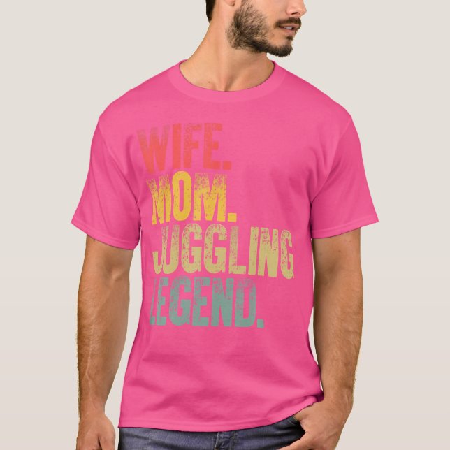 Mor Women Funny Gift Maka Mamma Juggling Legend T Shirt (Framsida)