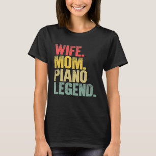 Mor Women Funny Gift Maka Mamma Piano Legend Pre T Shirt