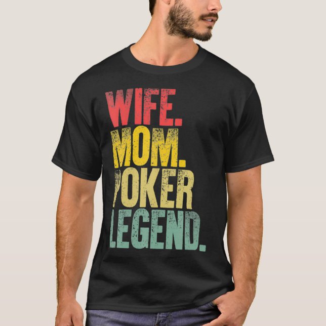 Mor Women Funny Gift Makfe Mamma Poker Legend _1 T Shirt (Framsida)