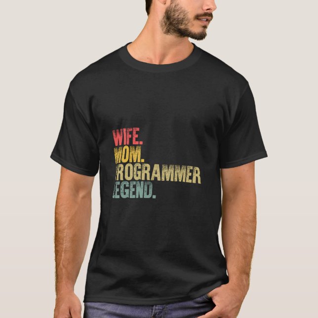 Mor Women Funny Gift T-Shirt-programmet Mamma T Shirt (Framsida)