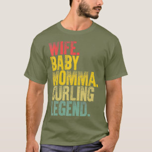 Mor Women Funny Maka Baby mamma Curling T Shirt