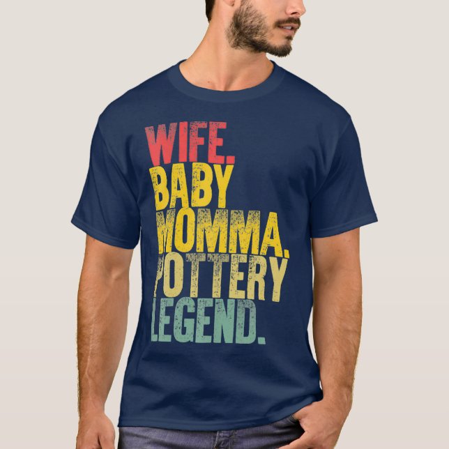 Mor Women Funny Maka Baby Momma Pottery T Shirt (Framsida)