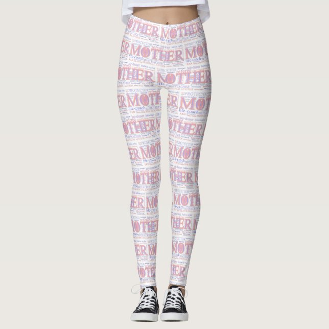 Mor WordArt Leggings (Framsida)