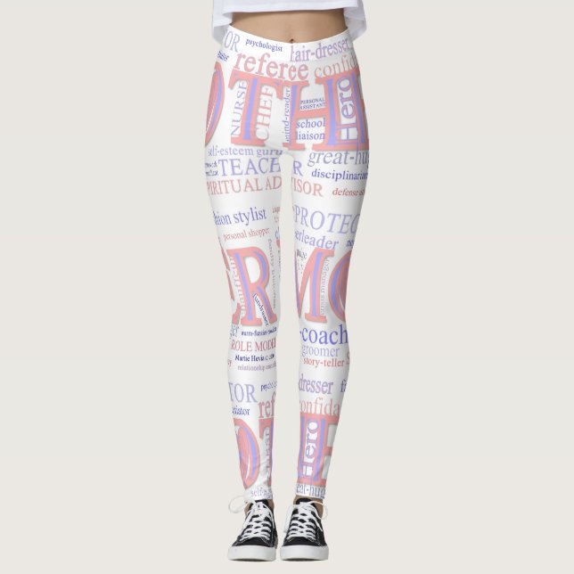 Mor WordArt Leggings (Framsida)