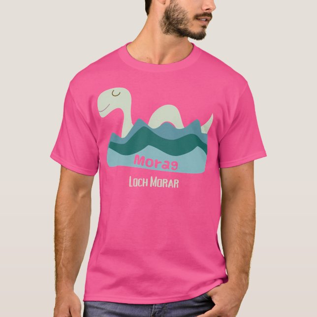 Morag the Loch Morar Sjö Monster T Shirt (Framsida)