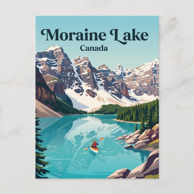 Moraine Lake Kanada Vykort (Framsida)