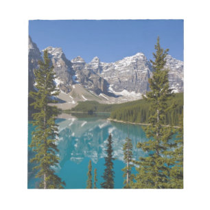 Moraine Lake, Kanadensiska Klipporna, Alberta, Kan Anteckningsblock