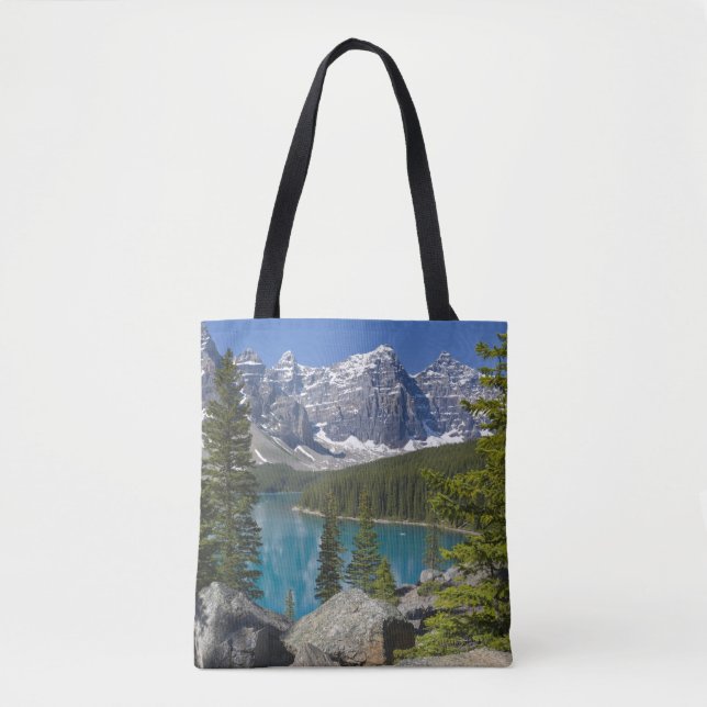 Moraine Lake, Kanadensiska Klipporna, Alberta, Kan Tygkasse (Framsida)