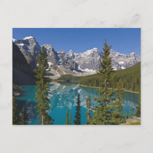 Moraine Lake, Kanadensiska Klipporna, Alberta, Kan Vykort