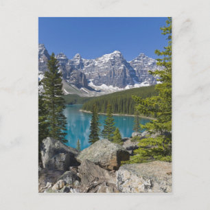 Moraine Lake, Kanadensiska Klipporna, Alberta, Kan Vykort