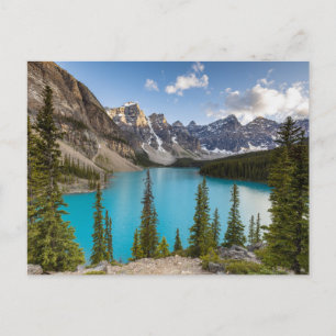 Moraine See in den Rocky Mountains Postkarte Vykort