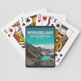 Moraine Sjö Alberta Kanada Banff nationalpark Casinokort