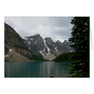 Moraine Sjö Alberta Kanada Hälsningskort