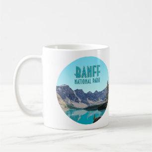 Moraine Sjö Banff National Park Canada Vintage Kaffemugg
