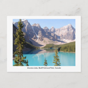 Moraine Sjö / Banff National Park, Kanada. Vykort