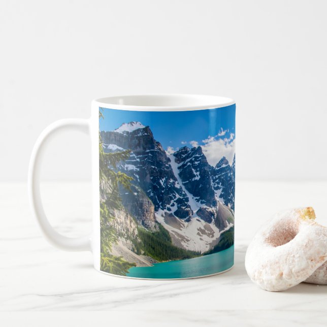 Moraine Sjö, Banff nationalpark Kaffemugg (Med munk)