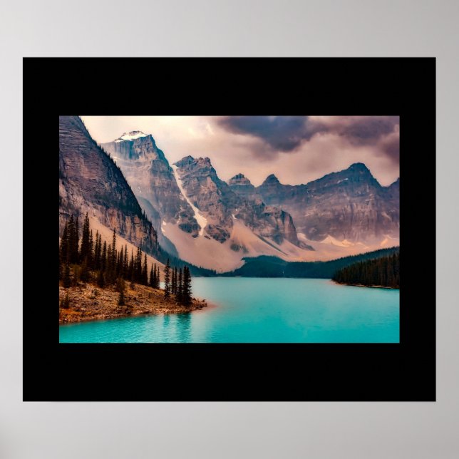 Moraine Sjö Banff nationalpark Poster (Framsidan)