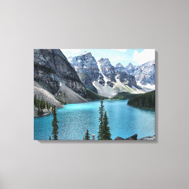 Moraine Sjö, Banff nationalpark Wrapped Canvas (Framsida)