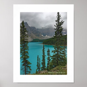 Moraine Sjö, Banff NP Kanada Poster