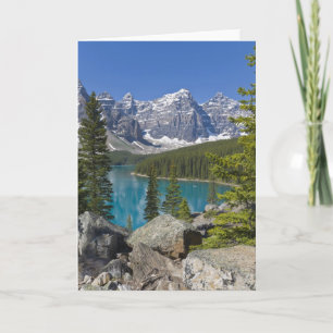Moraine Sjö, Canadian Rockies, Alberta, Kanada Kort