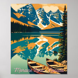 Moraine Sjö - Kanada Poster