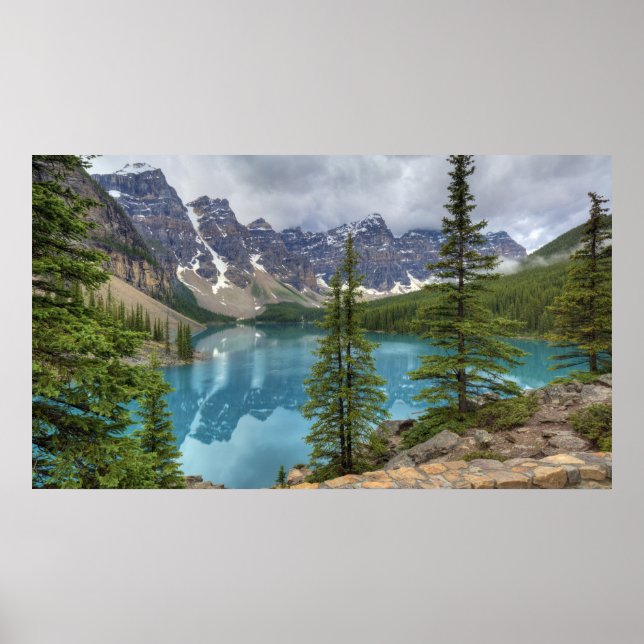 Moraine Sjö Pano Poster (Framsidan)