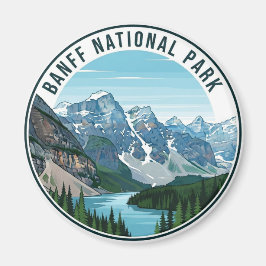 Moraine Sjö vid Banff National Park Canada Travel Magnet