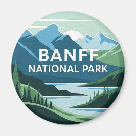 Moraine Sjö vid Banff National Park Canada Travel Magnet