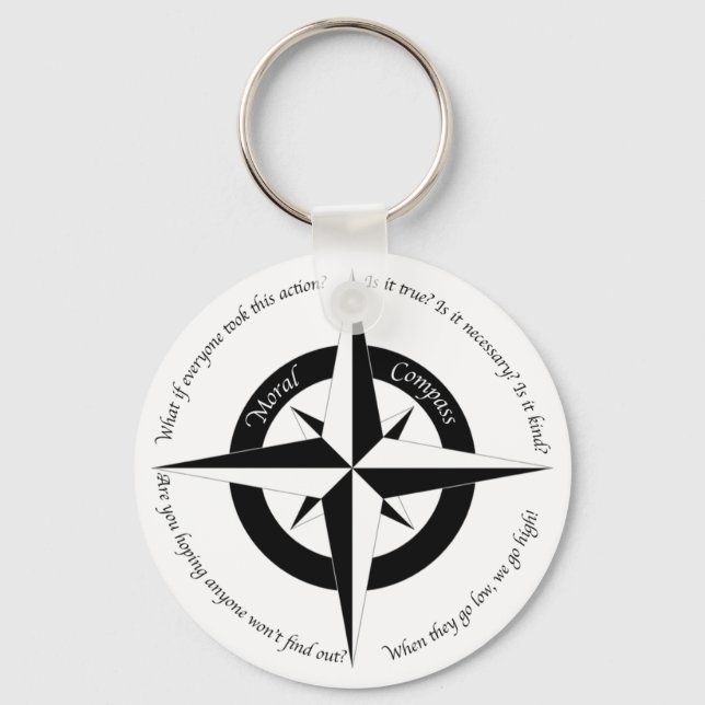 Moral Compass Keychain Nyckelring (Framsida)