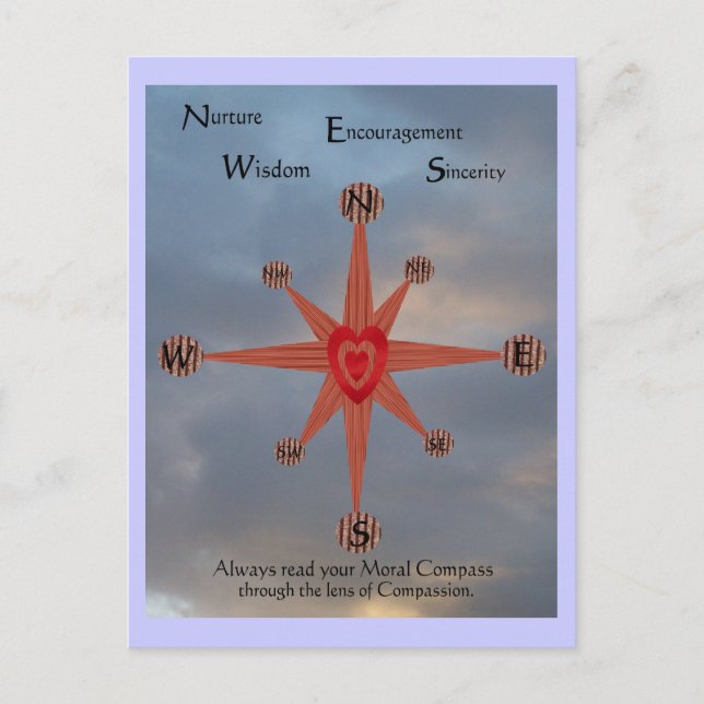 Moral Compass Vykort (Framsida)