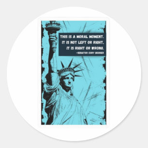 Moral Issue Sticker Runt Klistermärke