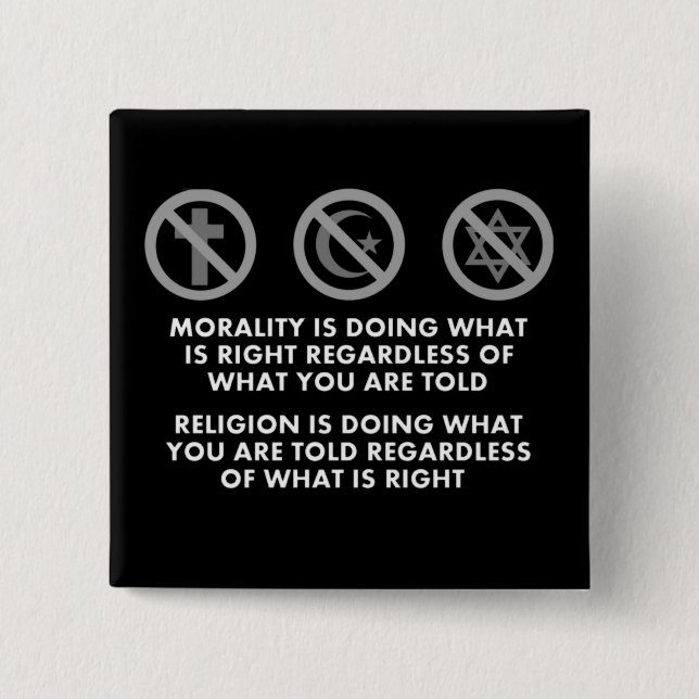Moral och religion knapp (Framsida)