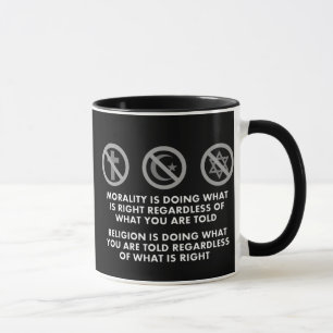 Moral och religion mugg