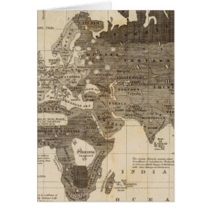 Moral, politisk värld hälsningskort