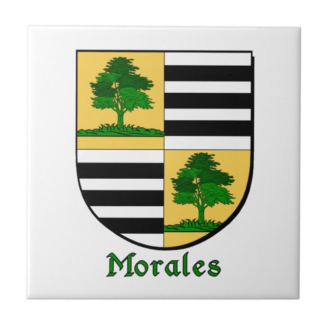 Morales Family Shield Kakelplatta (Framsidan)