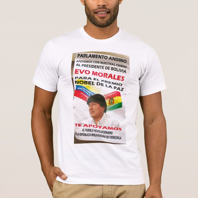 Morales Nobel affisch T Shirt (Framsida)