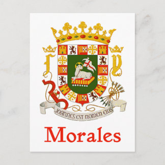 Morales Puerto Rico Shield Vykort