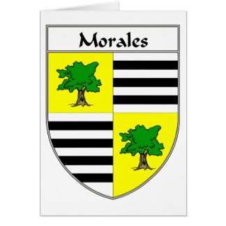Morales vapensköld-/familjvapensköld hälsningskort