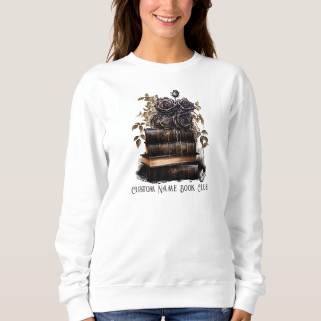 Moraliskt grå anpassad bokklubb t shirt (Framsida)