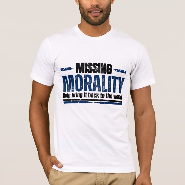 Moralistvit T Shirt (Framsida)