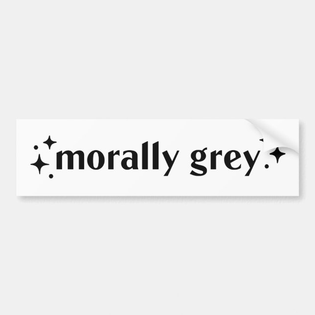 Morally grått bildekal (Framsidan)