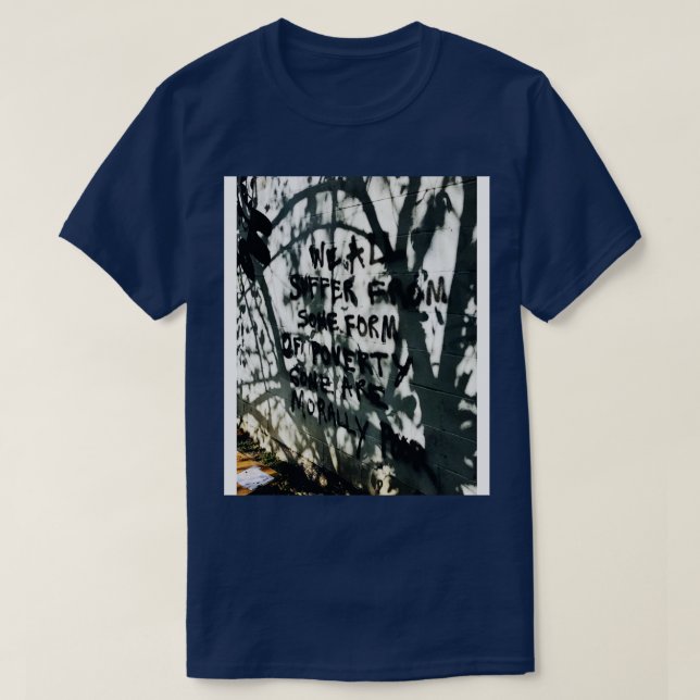 Morally Poor graffiti TShirt T Shirt (Design framsida)