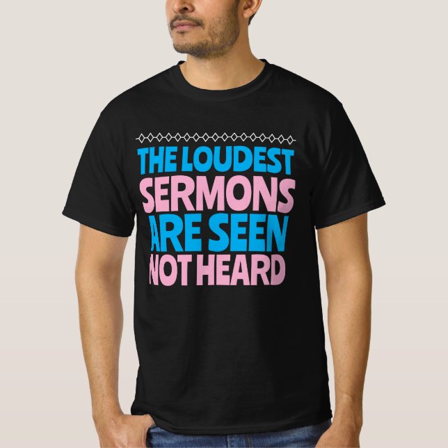 Moralt beteende kontra kristen sermon t shirt (Framsida)