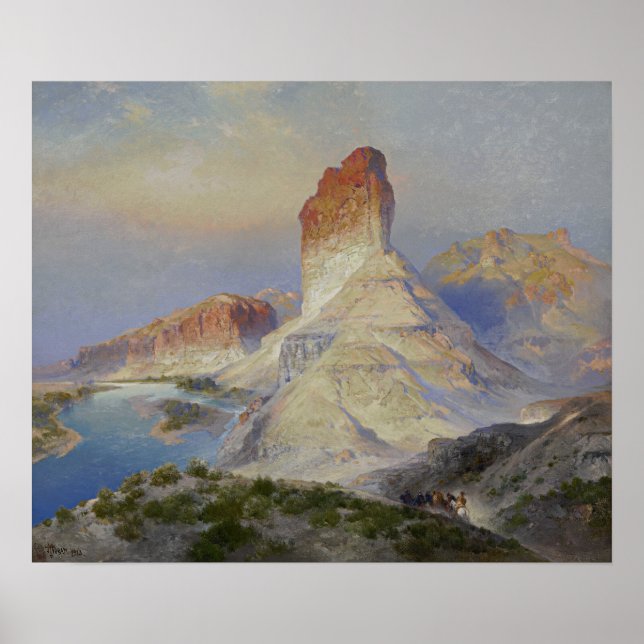 Moran - Castle Rock Green River Wyoming Poster (Framsidan)