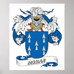 Moran familjvapensköld poster