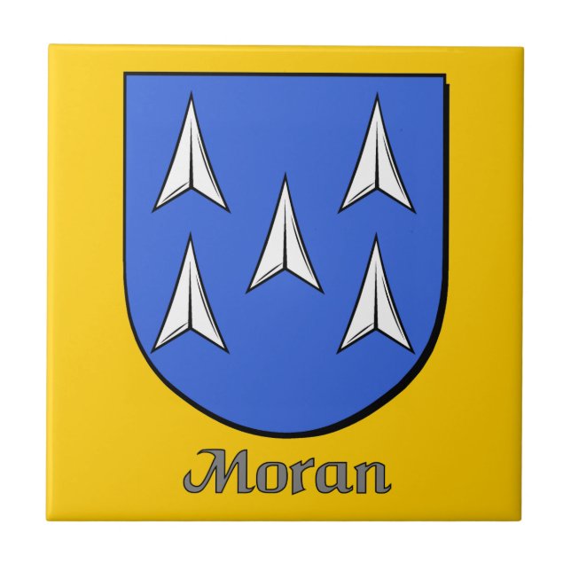Moran Family Shield Kakelplatta (Framsidan)