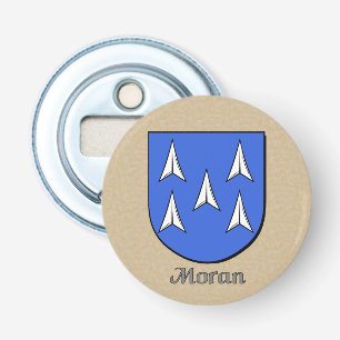 Moran Heraldic Arm on Parchment Stil Back Flasköppnare
